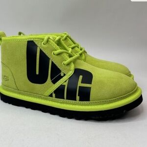 UGG Neumel Chukka Lime Green Women Boots Suede, Size 7